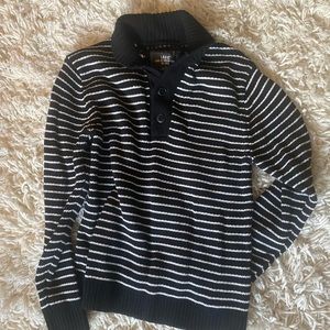 H&M men’s sweater, L, Black & white stripe